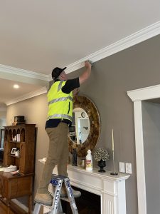 Fixing water damage to a ceiling in Perth Metro Area, Joondalup